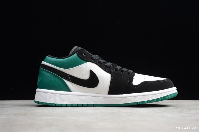 MaikeSneakers Air 553558-113 Black 1 Low White Green Mystic Jordan 0716